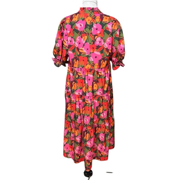NWT Michelle McDowell Floral Boho Tiered Dress. Size Small - Picture 2 of 6